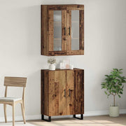 Highboard 2 pcs Staro drvo Konstruirano drvo
