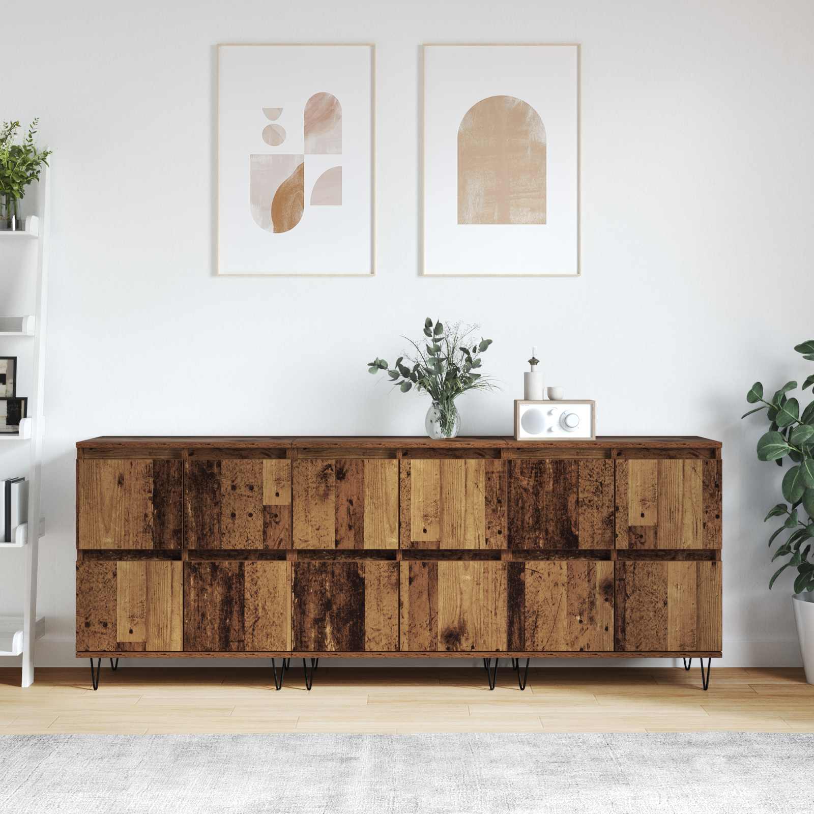 Komode 3 pcs Staro drvo