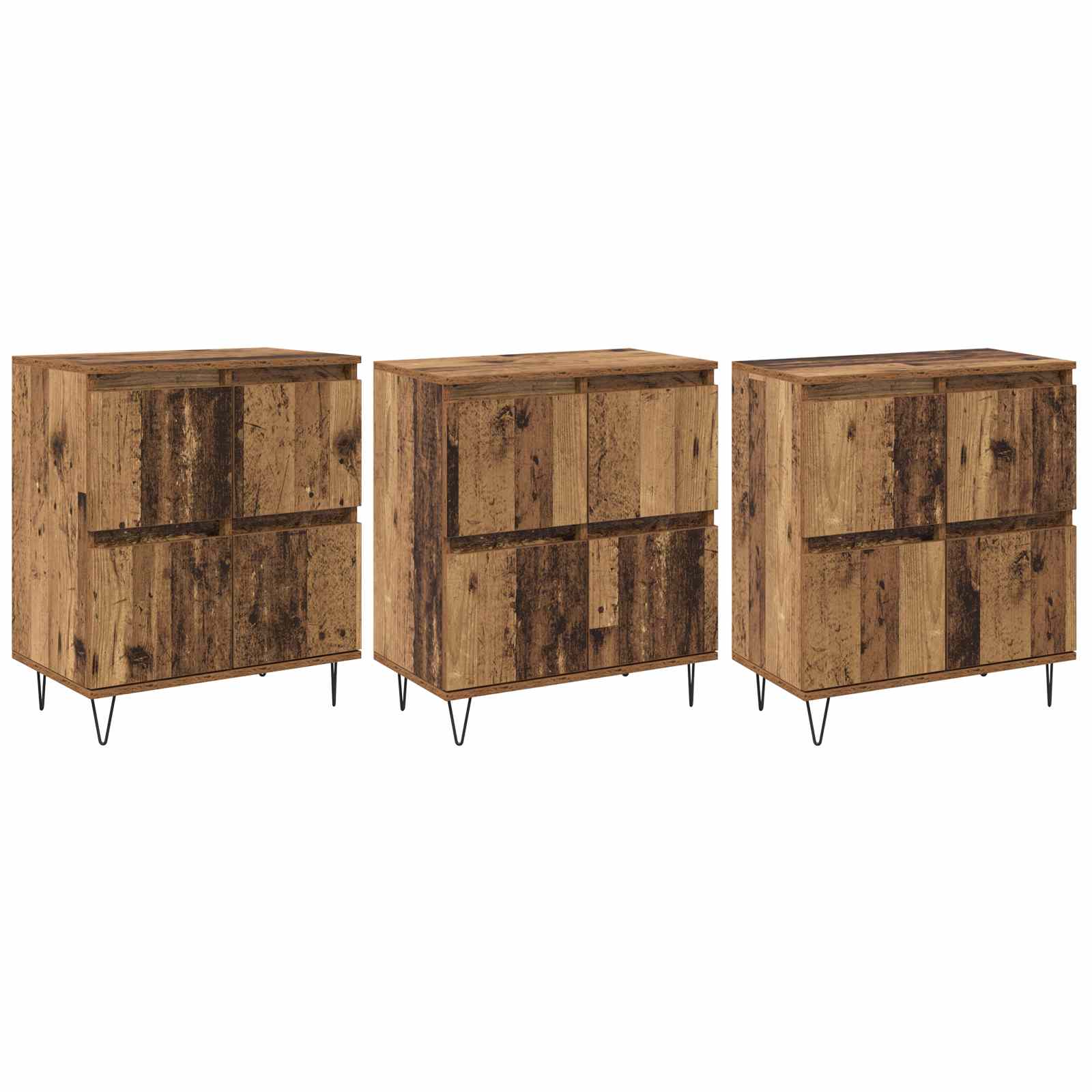 Komode 3 pcs Staro drvo
