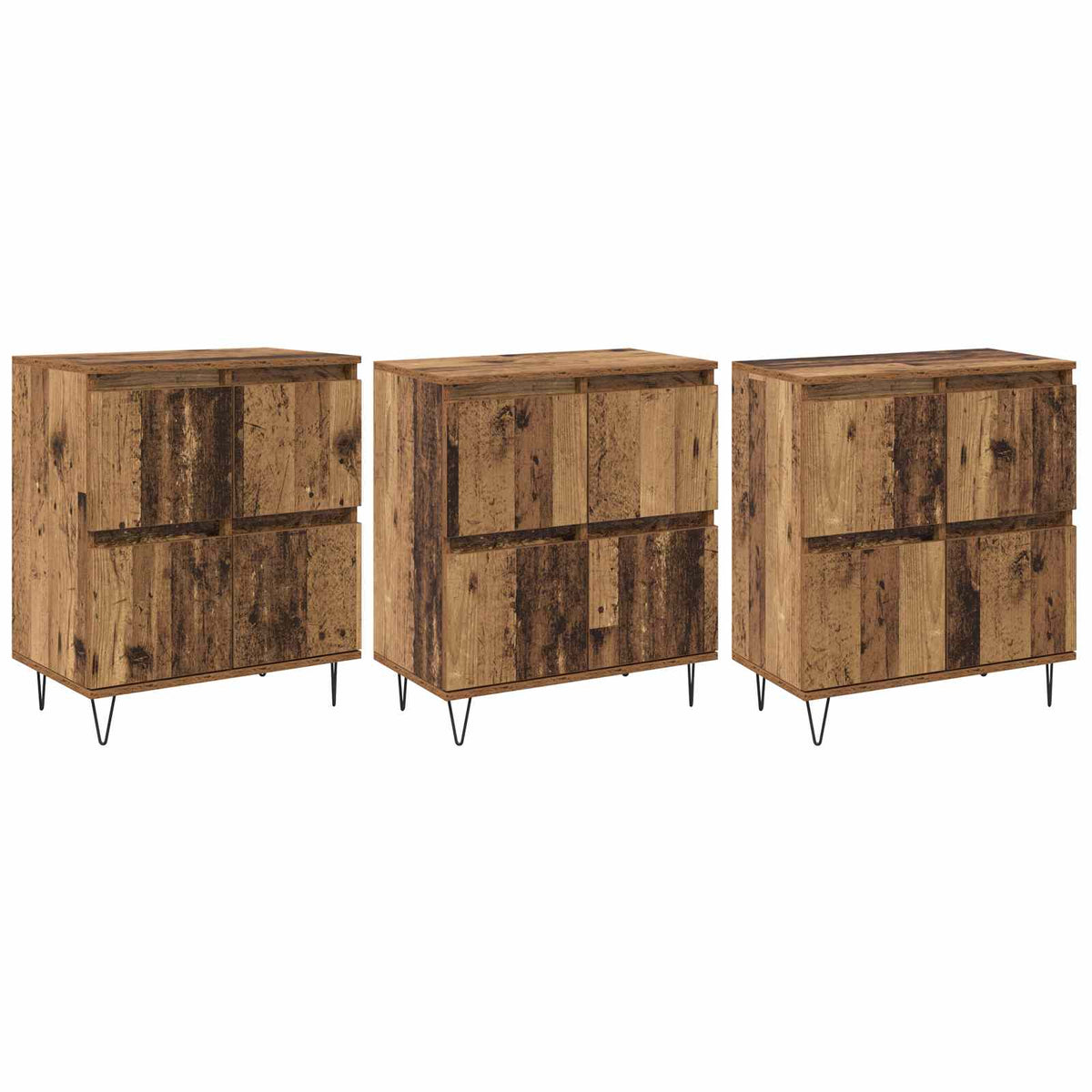 Komode 3 pcs Staro drvo