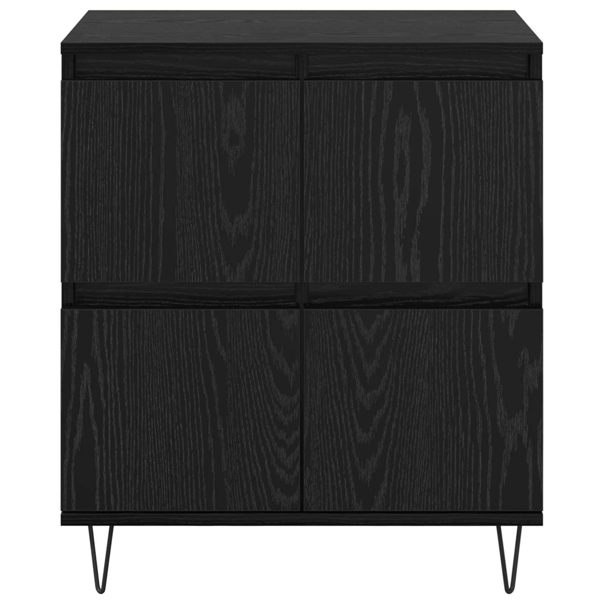 Komode 3 pcs Crni hrast