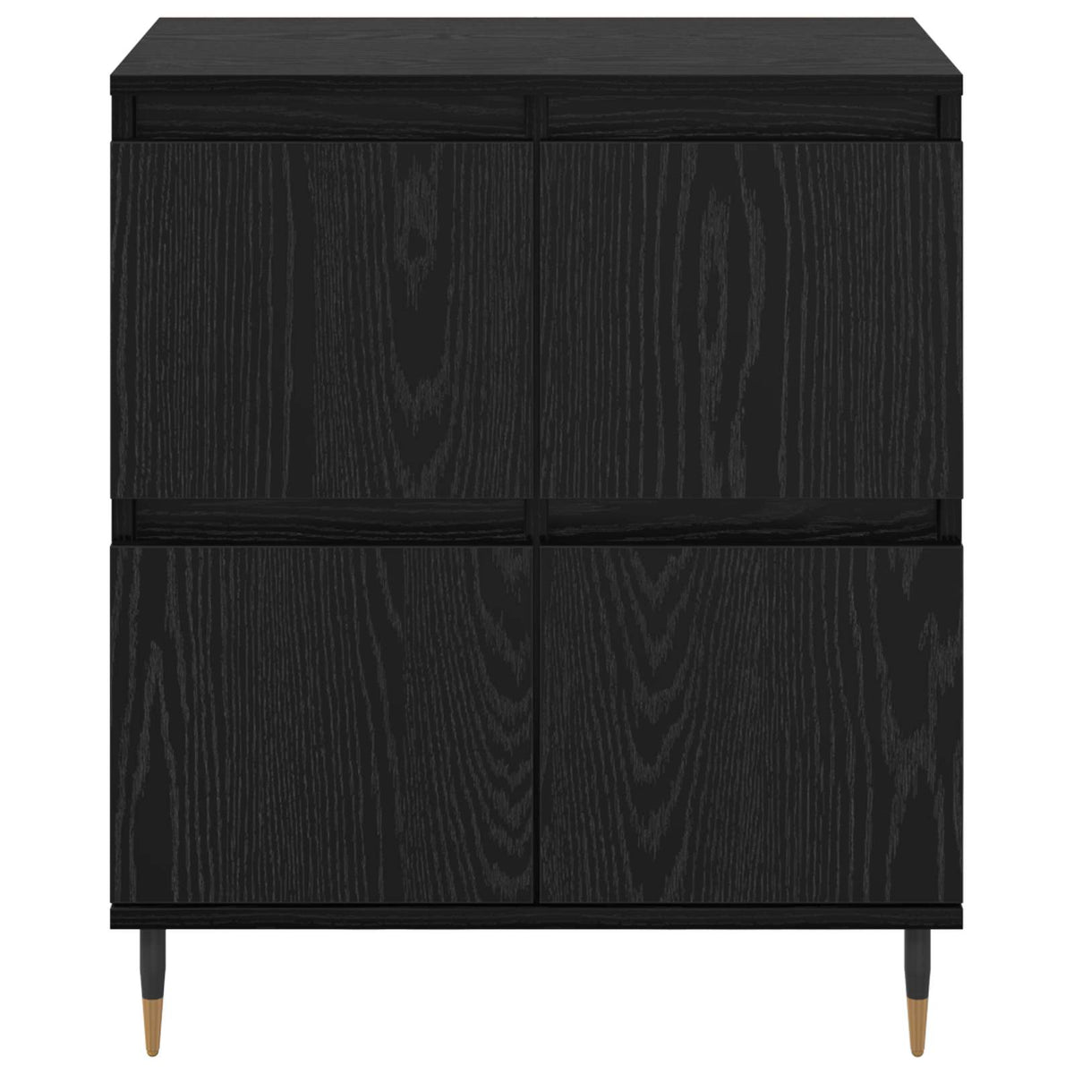 Ormarić za pohranu 2 pcs Crni hrast 60 x 35 x 70 cm