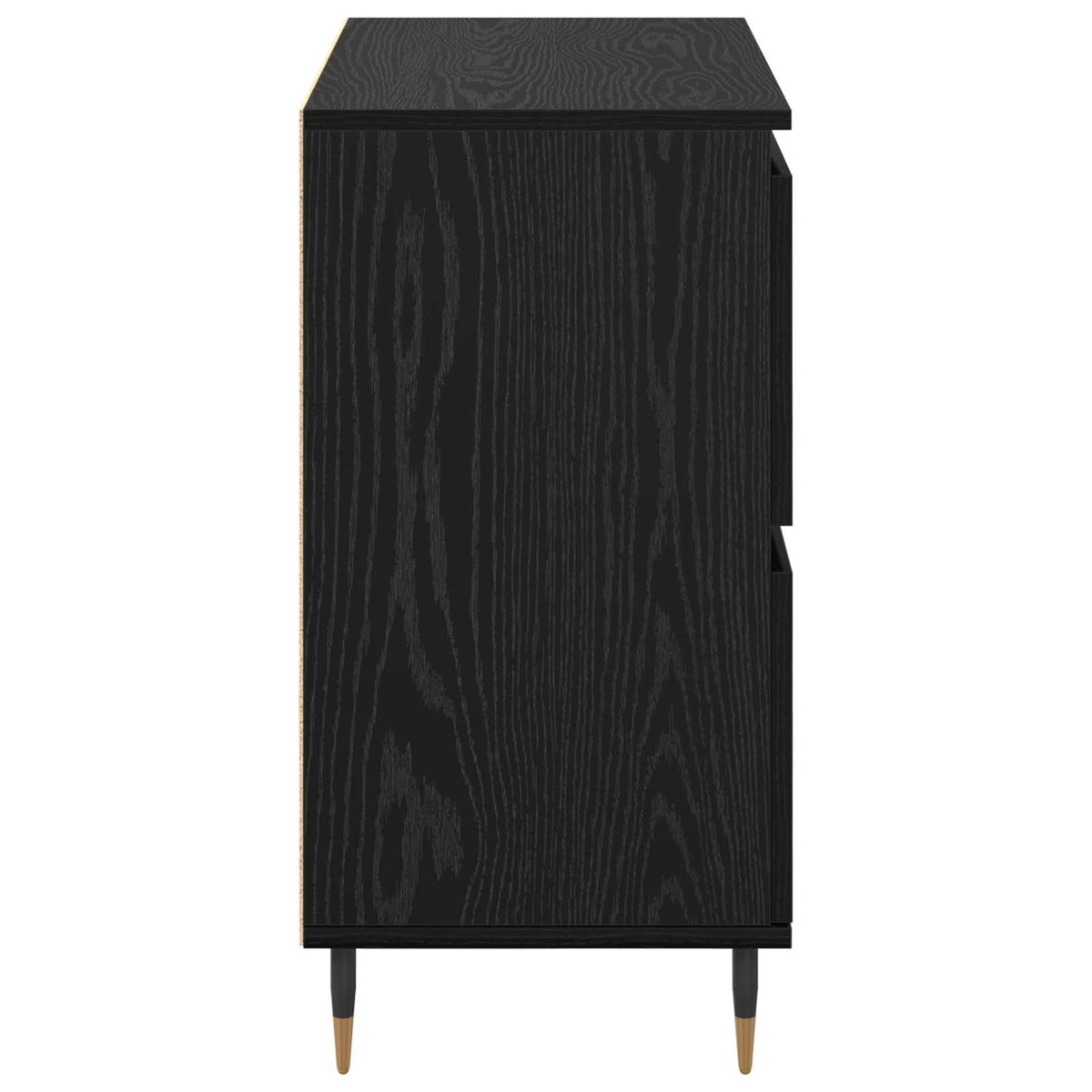 Ormarić za pohranu 2 pcs Crni hrast 60 x 35 x 70 cm