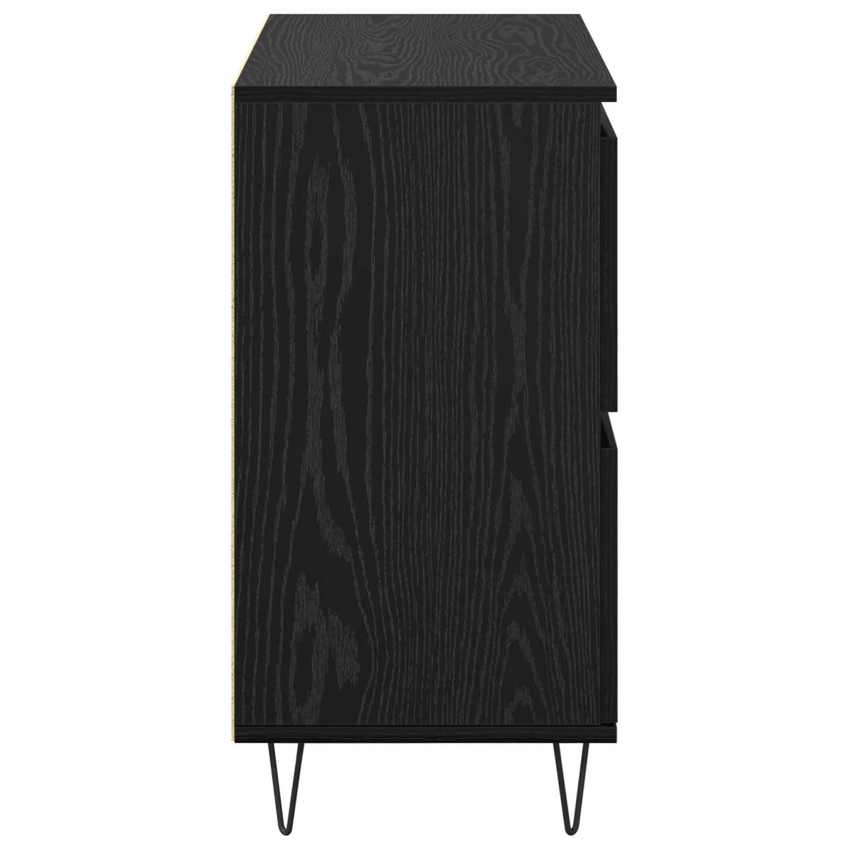Komode 2 pcs Crni hrast