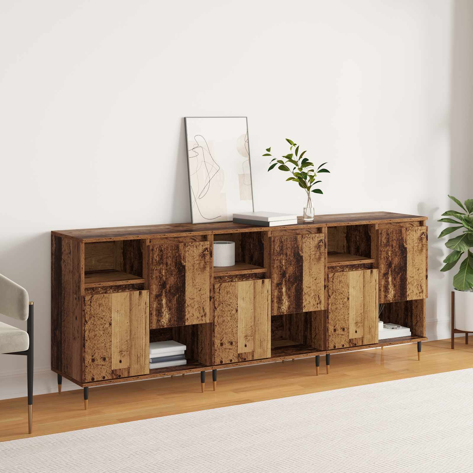 Komode 3 pcs Staro drvo