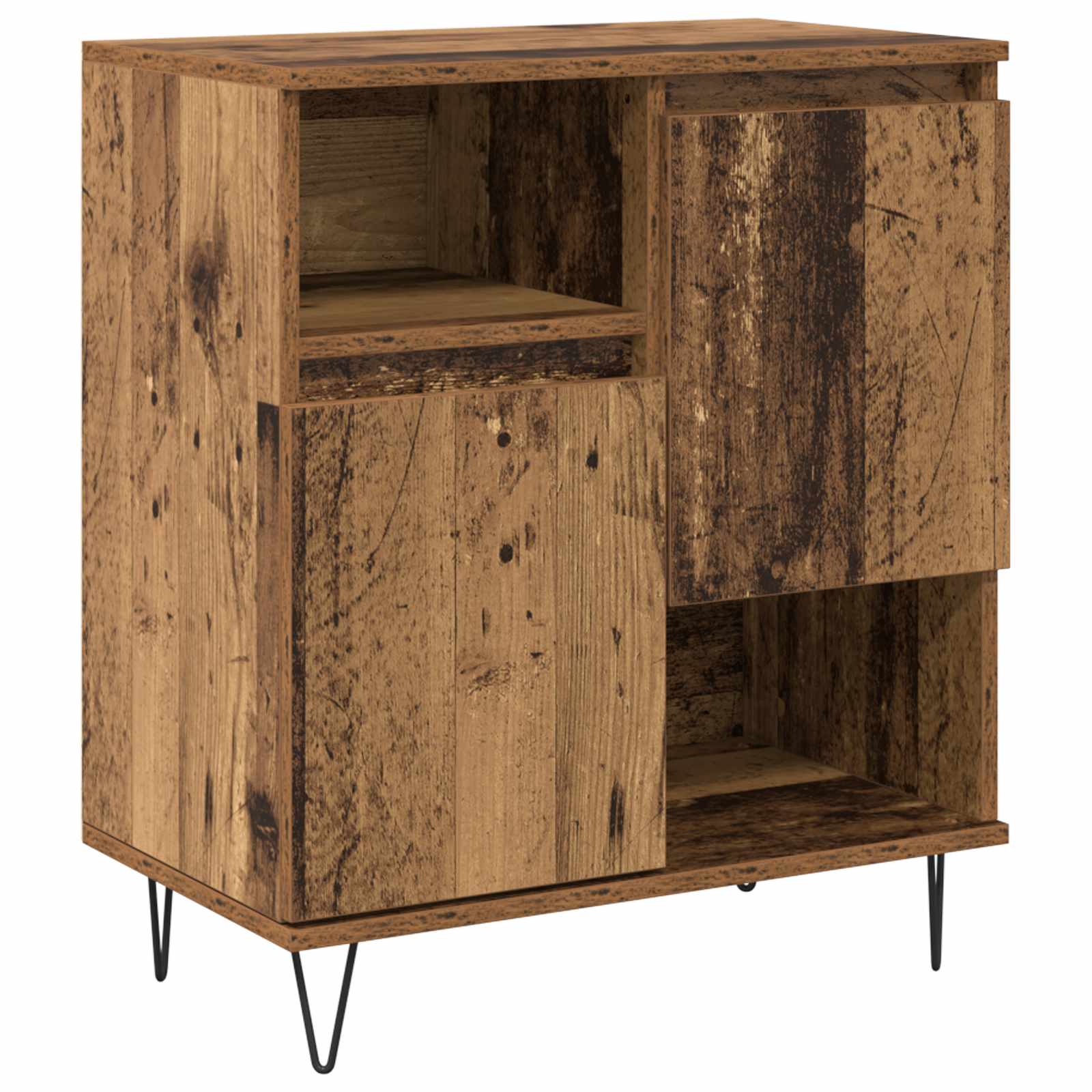 Kreveta 2 pcs Staro drvo 60 x 35 x 70 cm