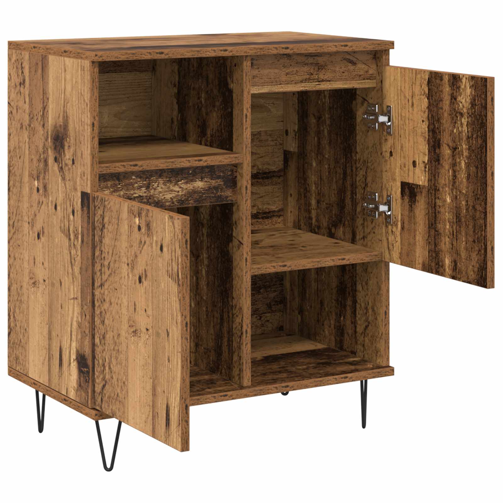 Kreveta 2 pcs Staro drvo 60 x 35 x 70 cm