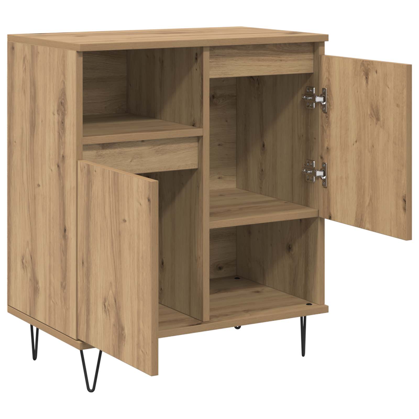 Kreveta 2 pcs Umjetnički hrast 60 x 35 x 70 cm