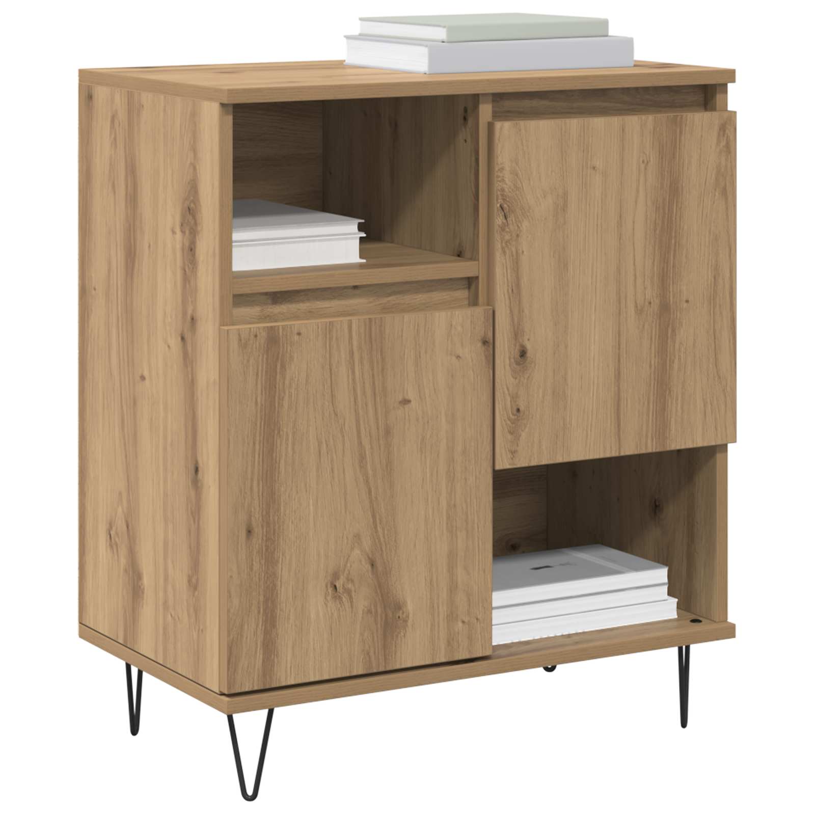 Kreveta 2 pcs Umjetnički hrast 60 x 35 x 70 cm