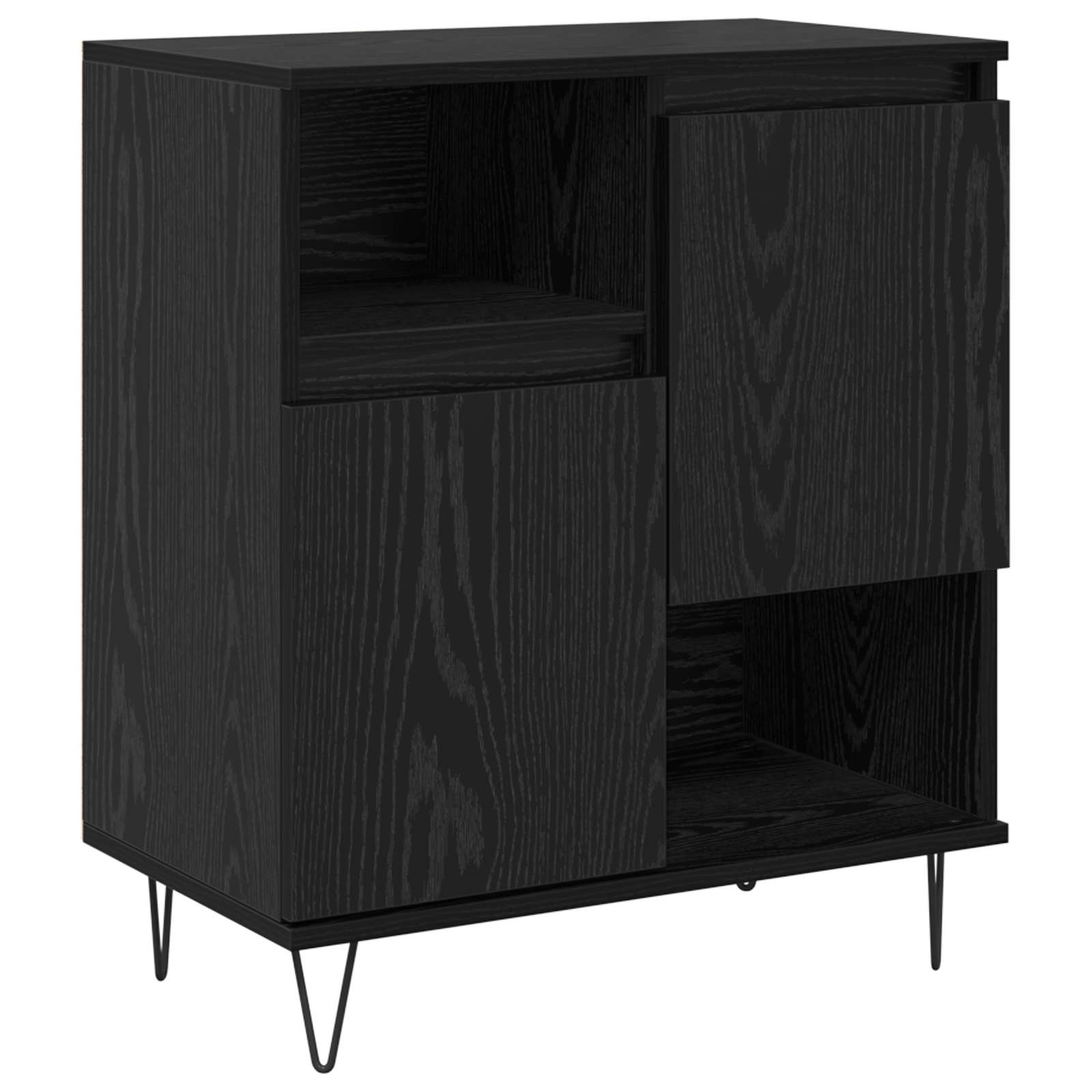 Kreveta 2 pcs Crni hrast 60 x 35 x 70 cm