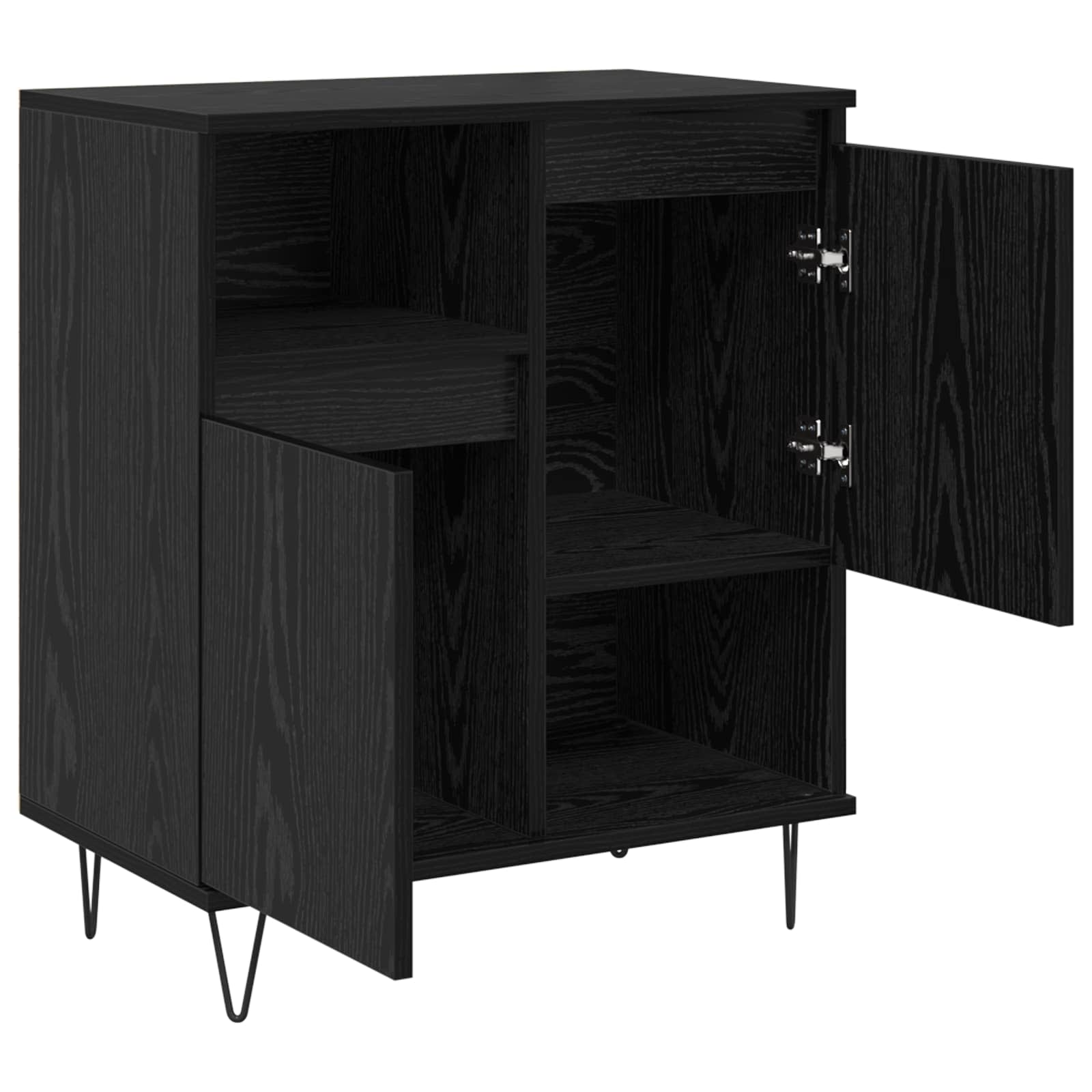 Kreveta 2 pcs Crni hrast 60 x 35 x 70 cm