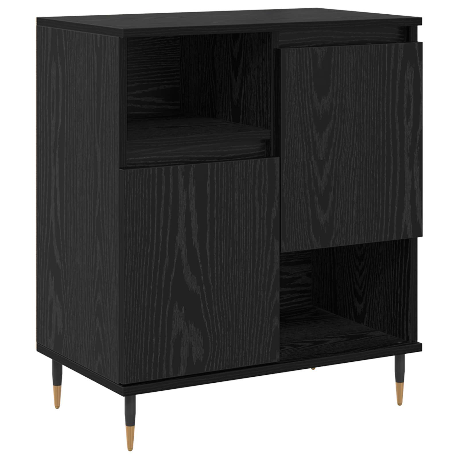 Komode 2 pcs Crni hrast