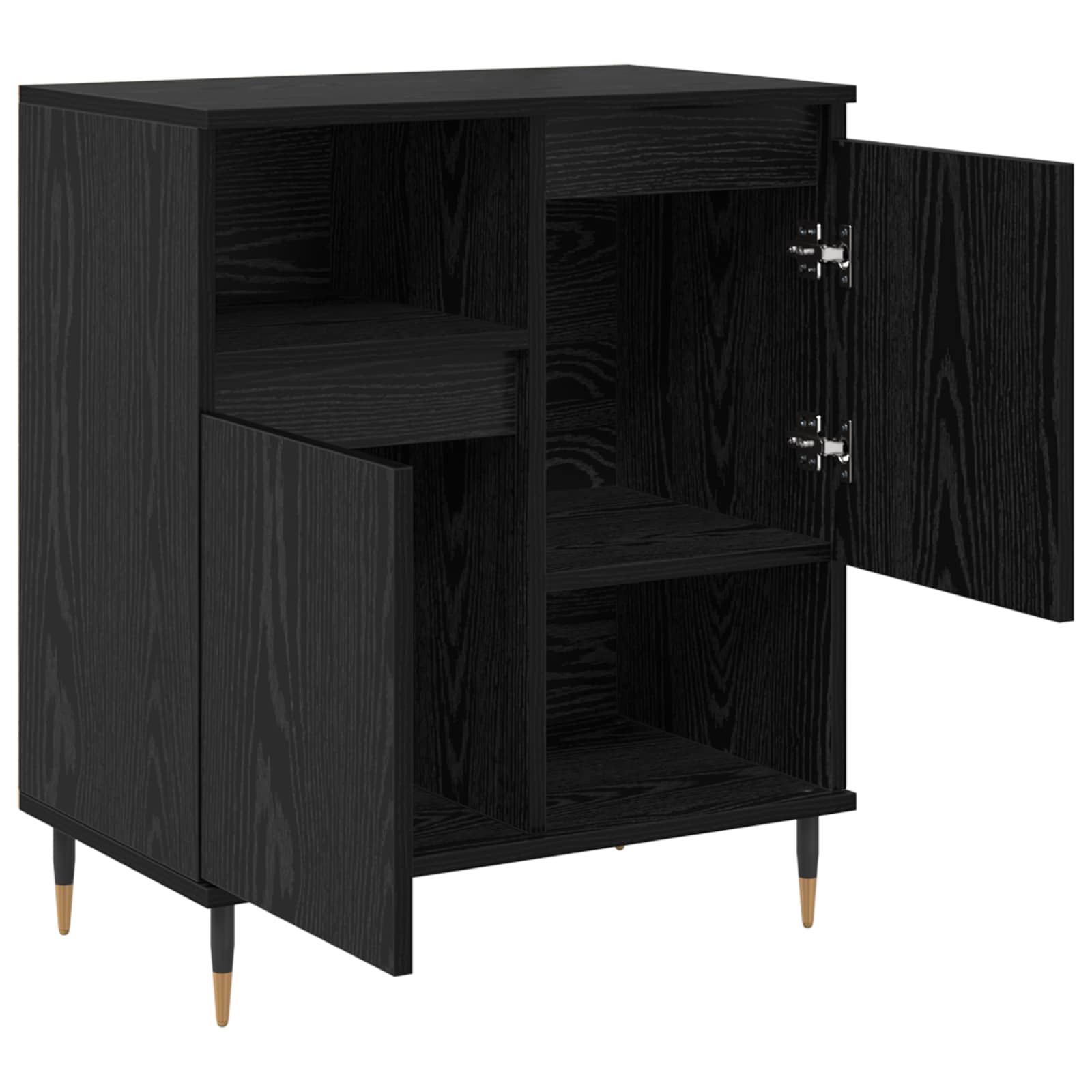 Komode 2 pcs Crni hrast