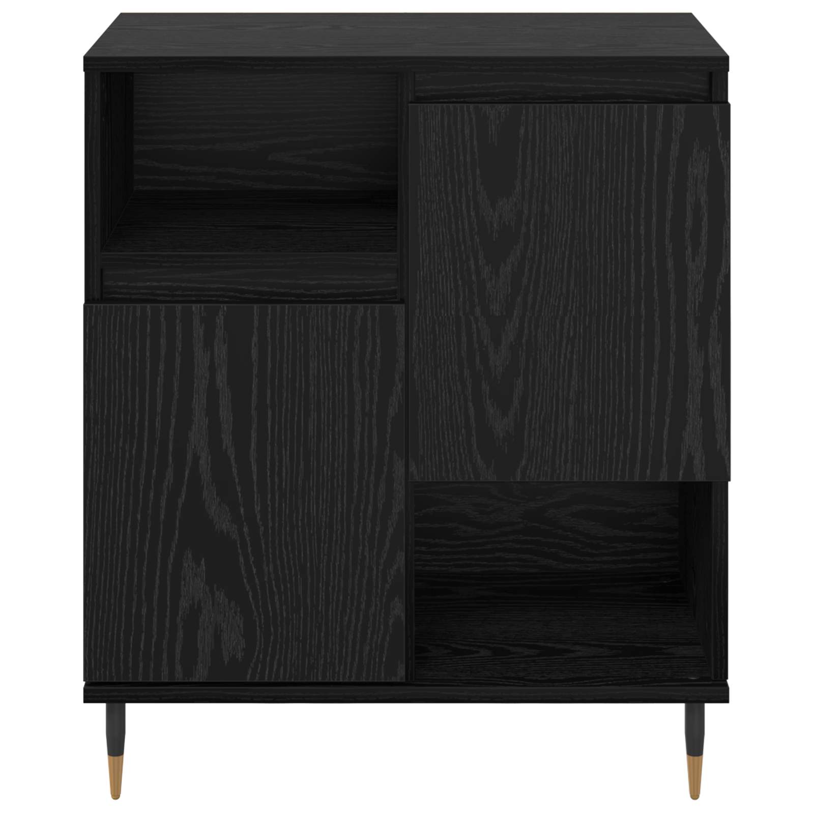 Komode 2 pcs Crni hrast