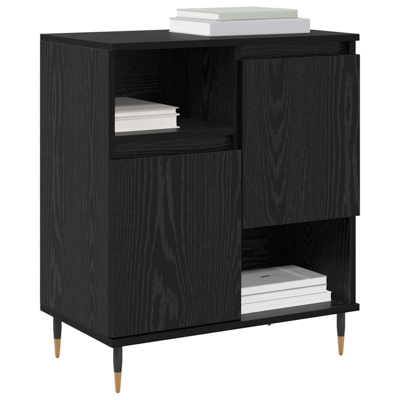 Komode 2 pcs Crni hrast