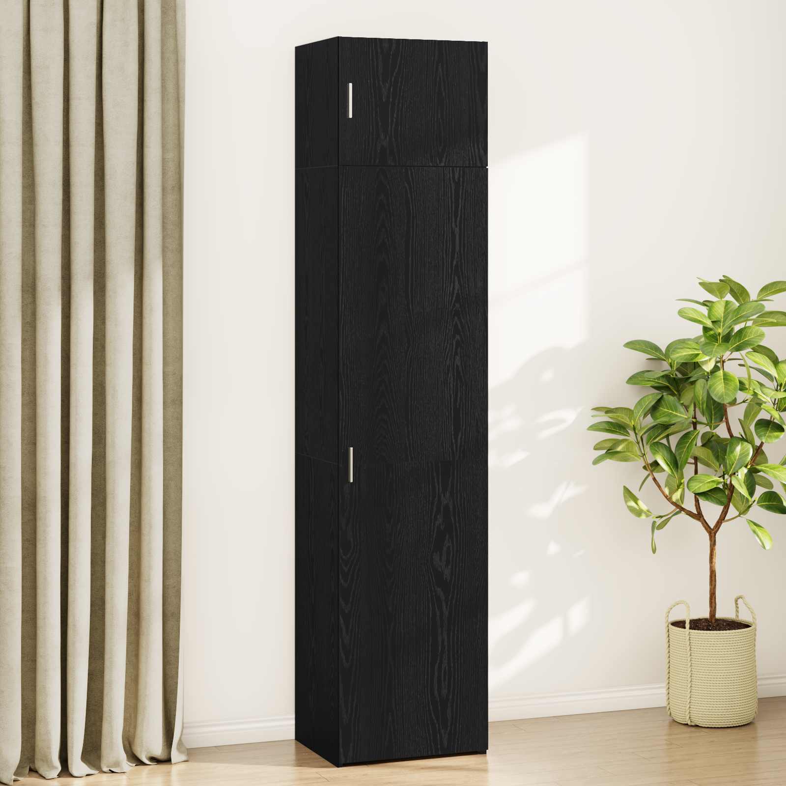 Kreveta 3 pcs Crni hrast