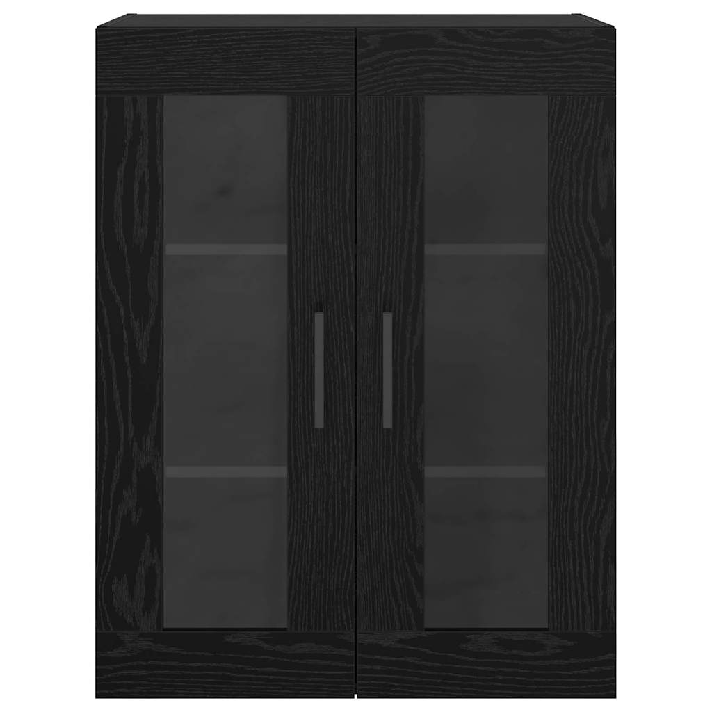 Ormarčići montirani na zid 2 pcs Crni hrast 69,5 x 34 x 90 cm