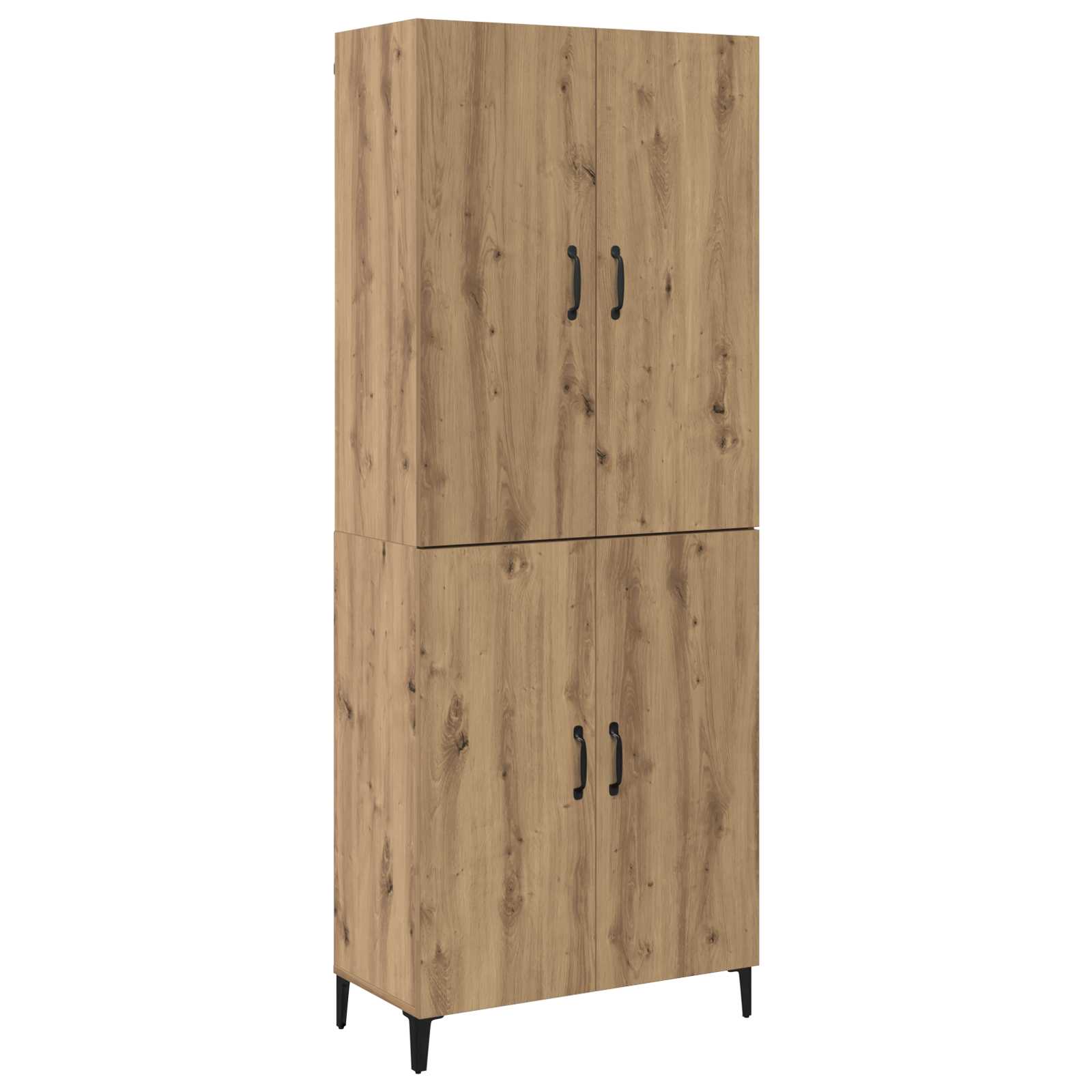 Highboard 2 pcs Umjetnički hrast Konstruirano drvo