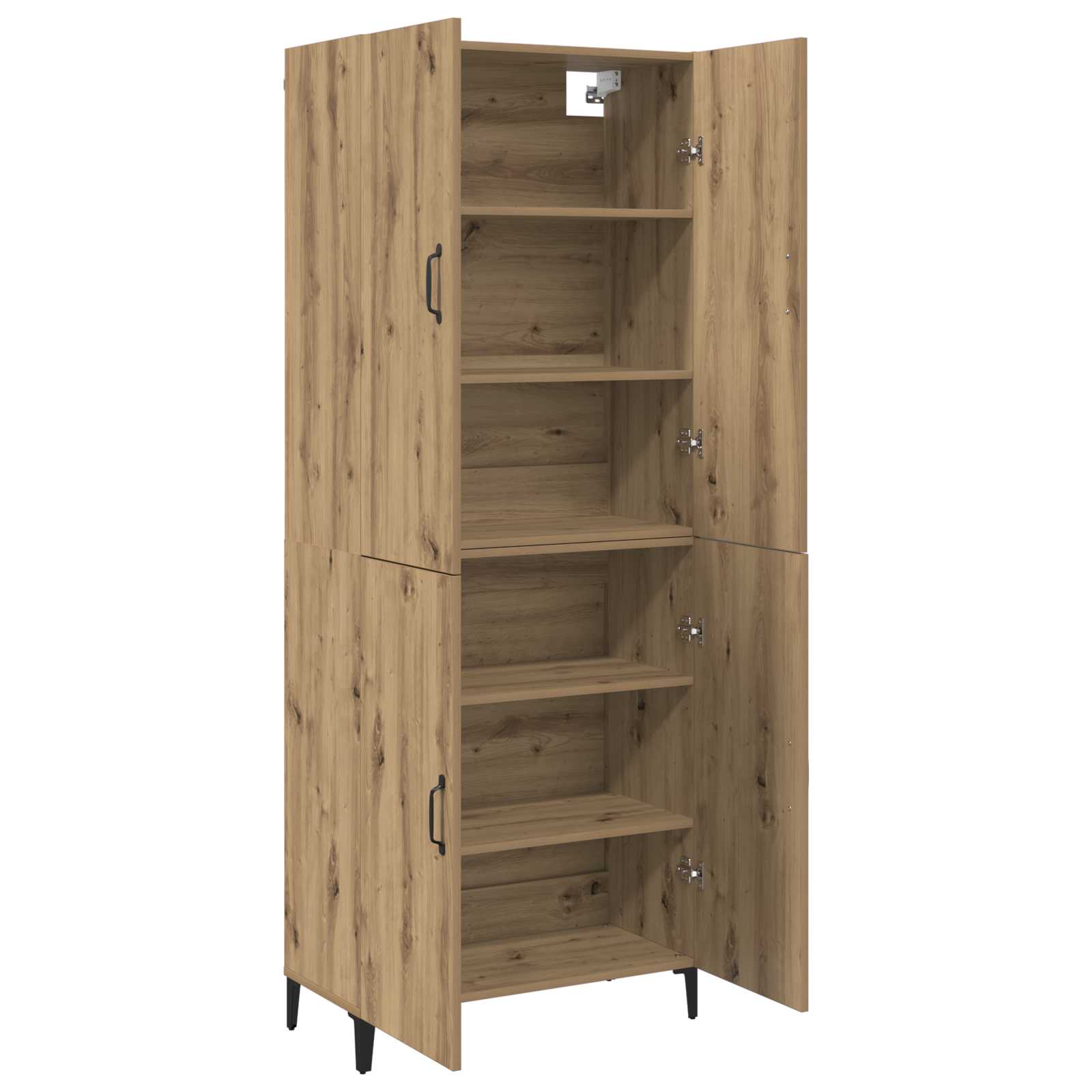 Highboard 2 pcs Umjetnički hrast Konstruirano drvo