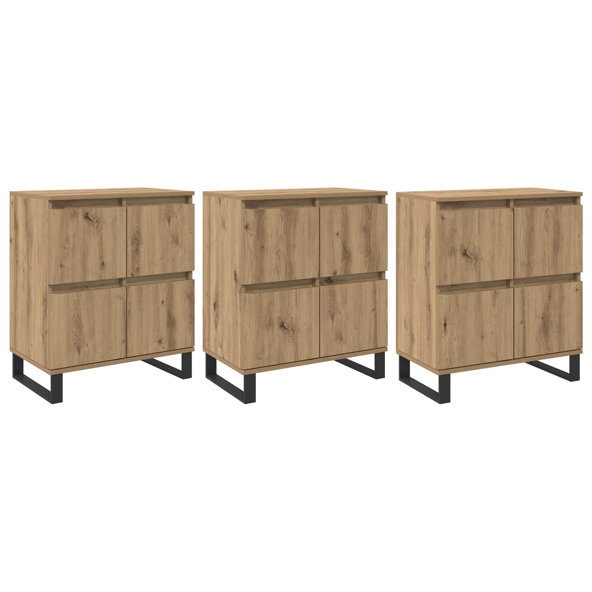 Kreveta 3 pcs Umjetnički hrast 60 x 35 x 70 cm