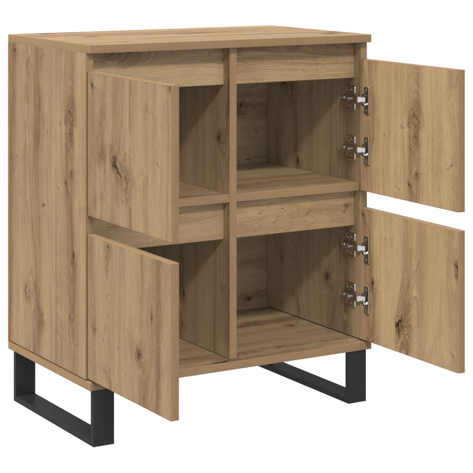 Kreveta 3 pcs Umjetnički hrast 60 x 35 x 70 cm