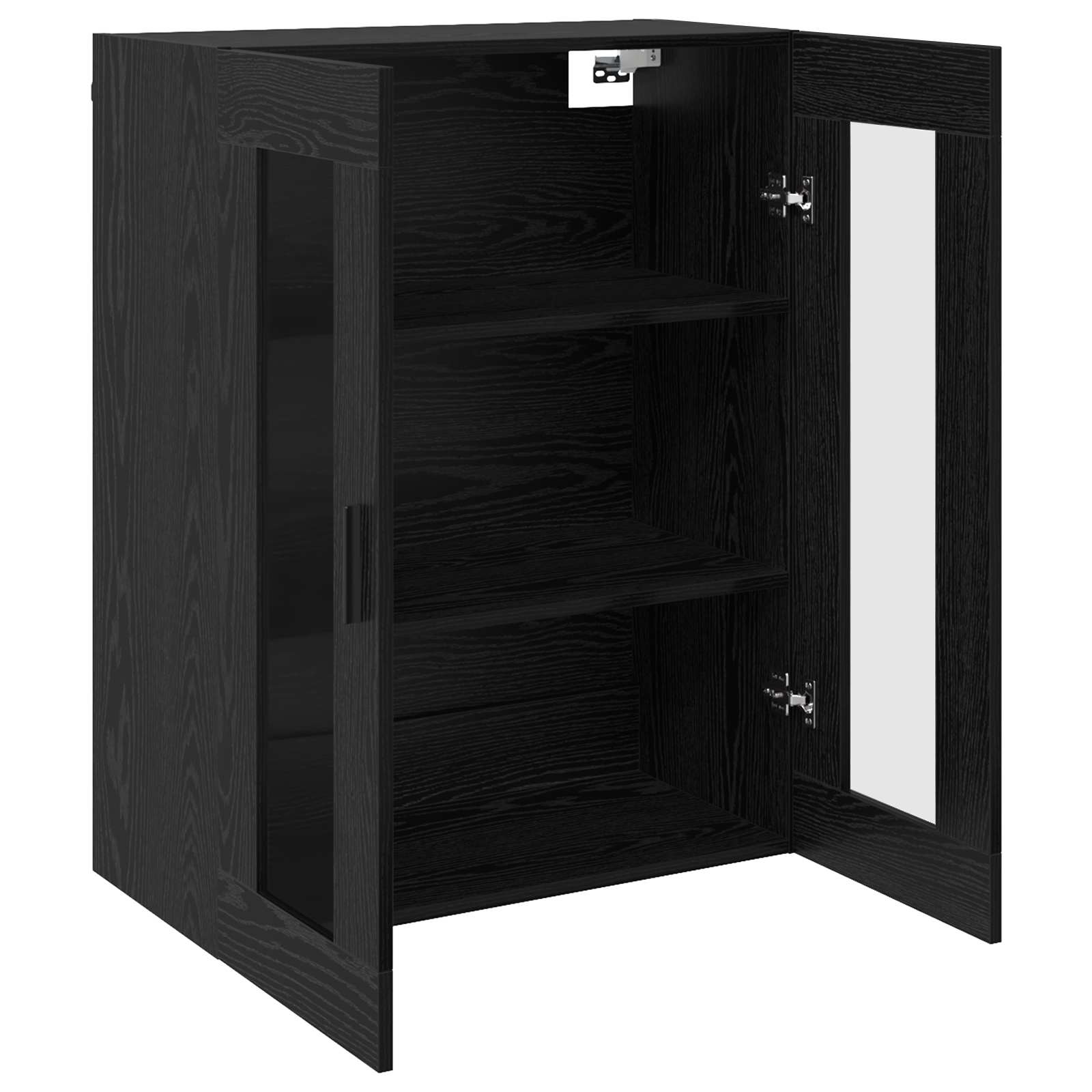 Ormarčići montirani na zid 2 pcs Crni hrast 69,5 x 34 x 90 cm