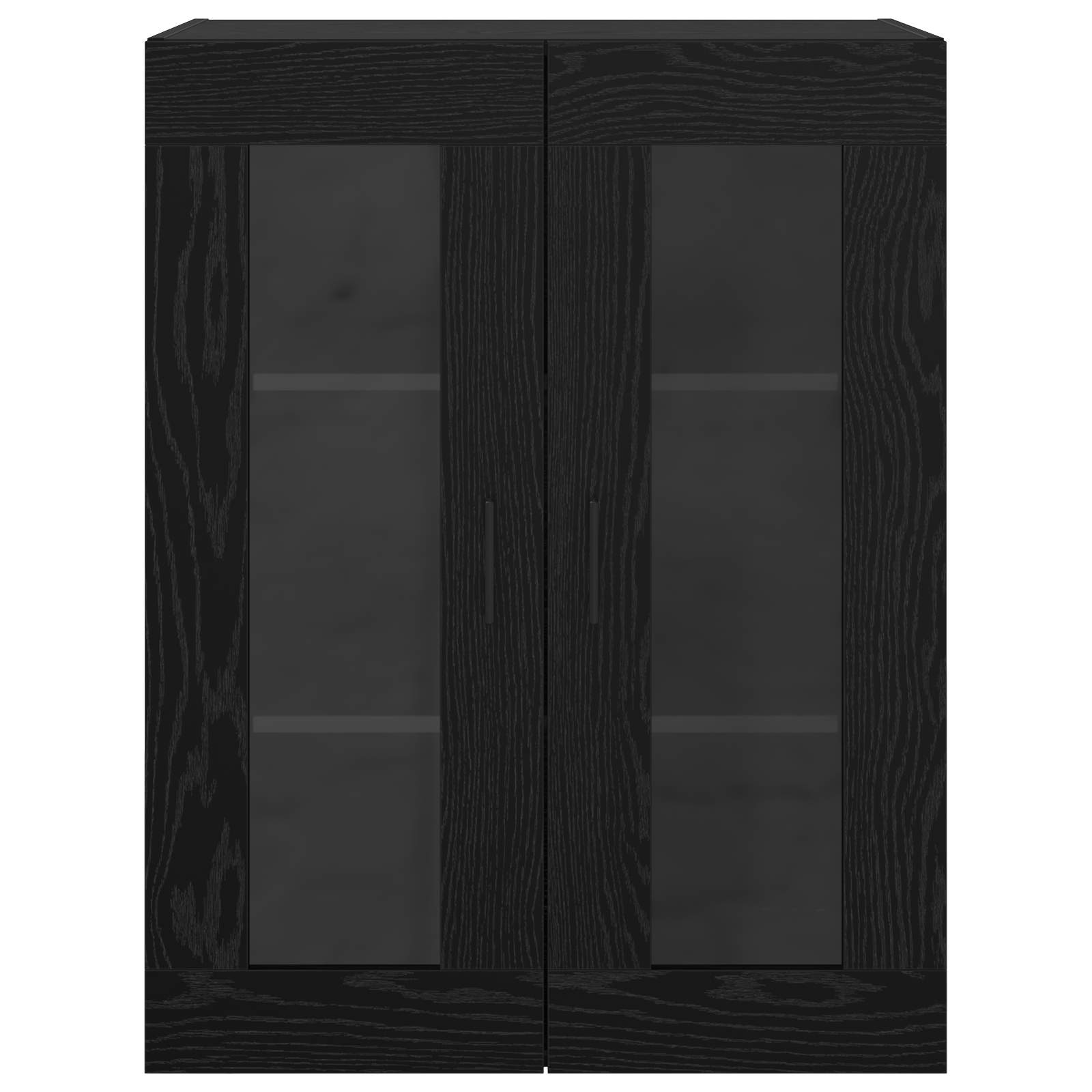 Ormarčići montirani na zid 2 pcs Crni hrast 69,5 x 34 x 90 cm