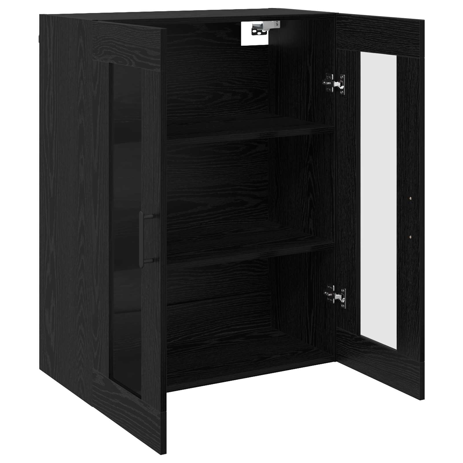 Ormarčići montirani na zid 2 pcs Crni hrast 69,5 x 34 x 90 cm