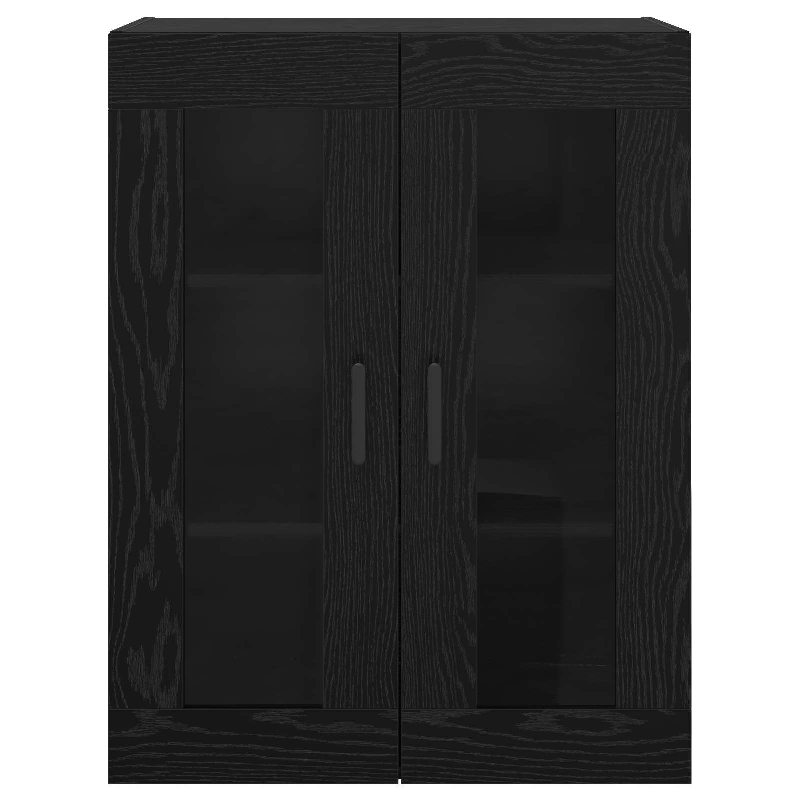 Ormarčići montirani na zid 2 pcs Crni hrast 69,5 x 34 x 90 cm