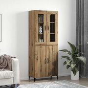 Highboard 2 pcs Umjetnički hrast Konstruirano drvo