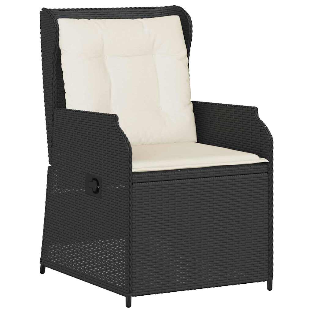 Vrtna klupa 2 pcs Crna poliratan