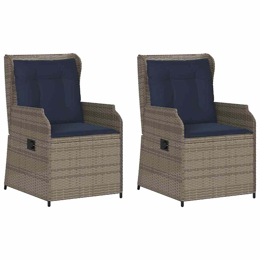 Vrtna klupa 2 pcs Siva poliratan