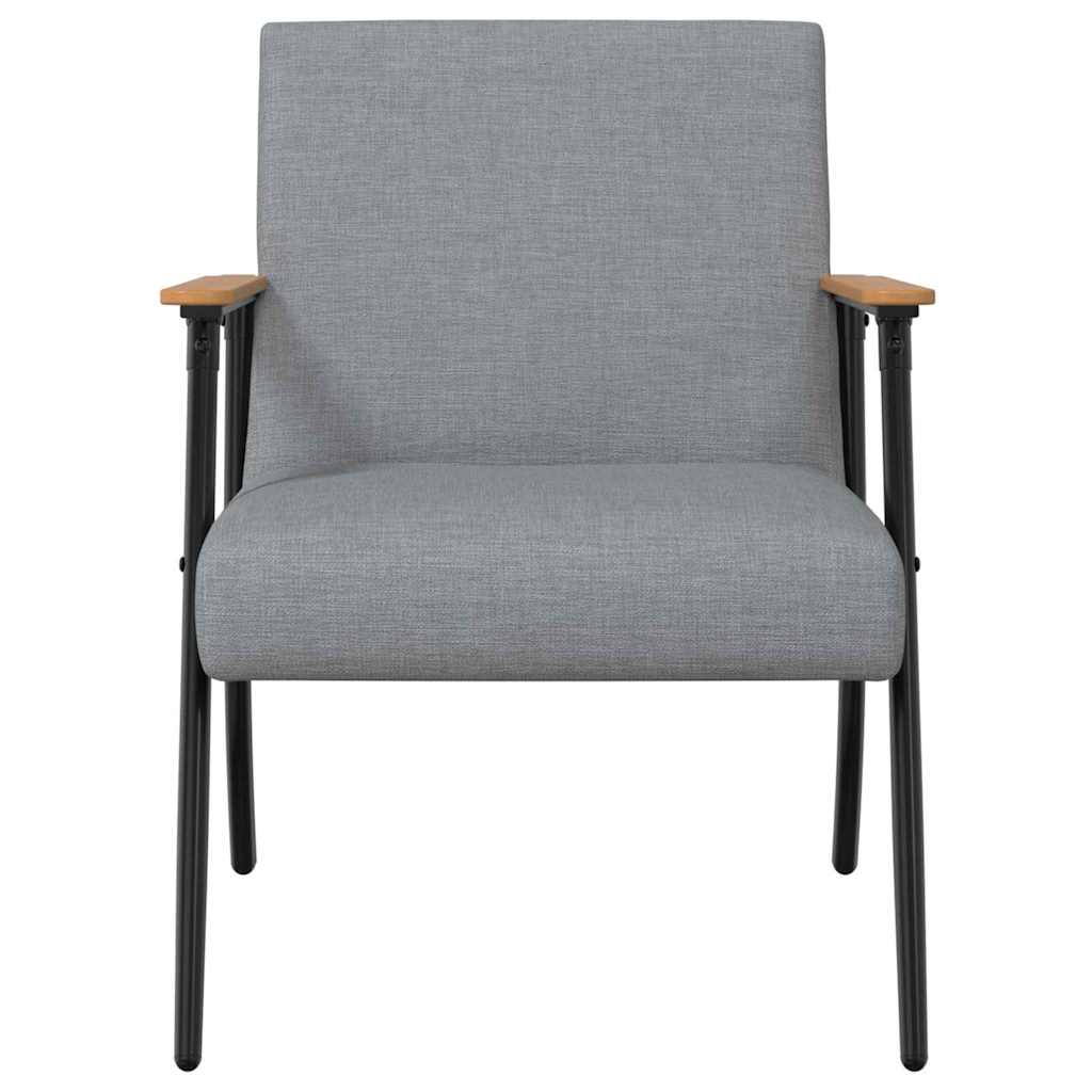 fotelja Svijetlo siva tkanina