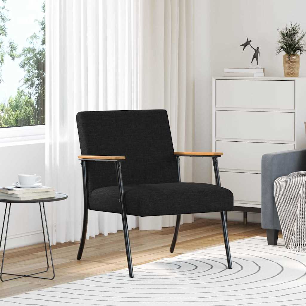 fotelja Crna tkanina