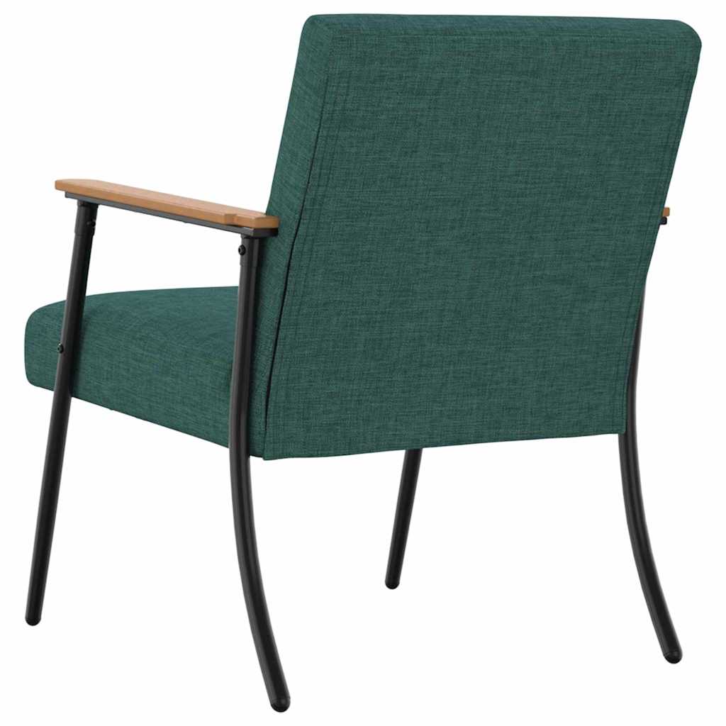 fotelja Tamnozelena tkanina