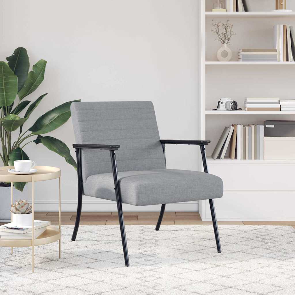 fotelja Svijetlo siva 59 x 75 x 78 cm tkanina