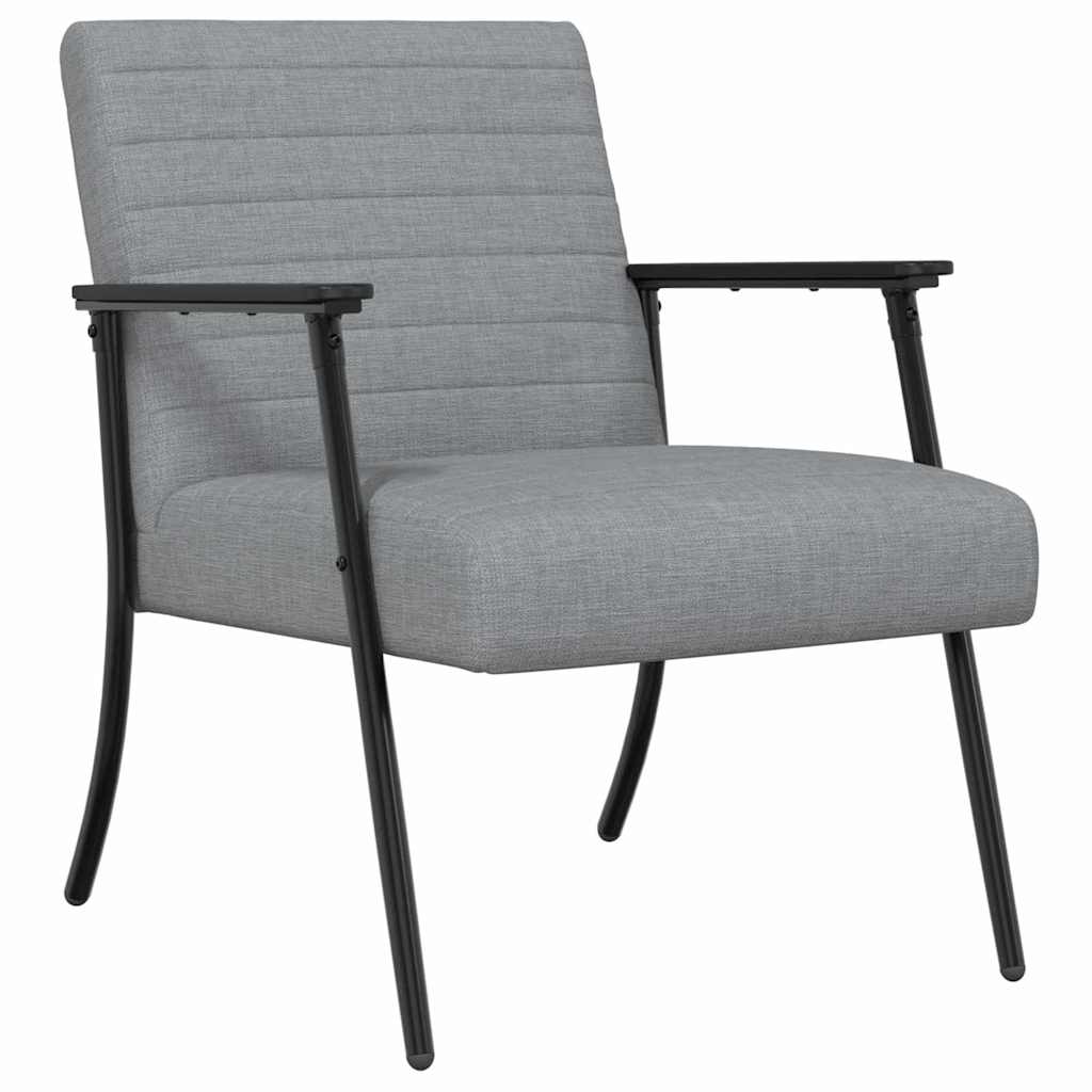 fotelja Svijetlo siva 59 x 75 x 78 cm tkanina