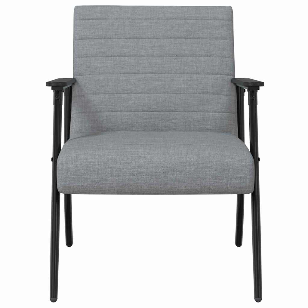fotelja Svijetlo siva 59 x 75 x 78 cm tkanina