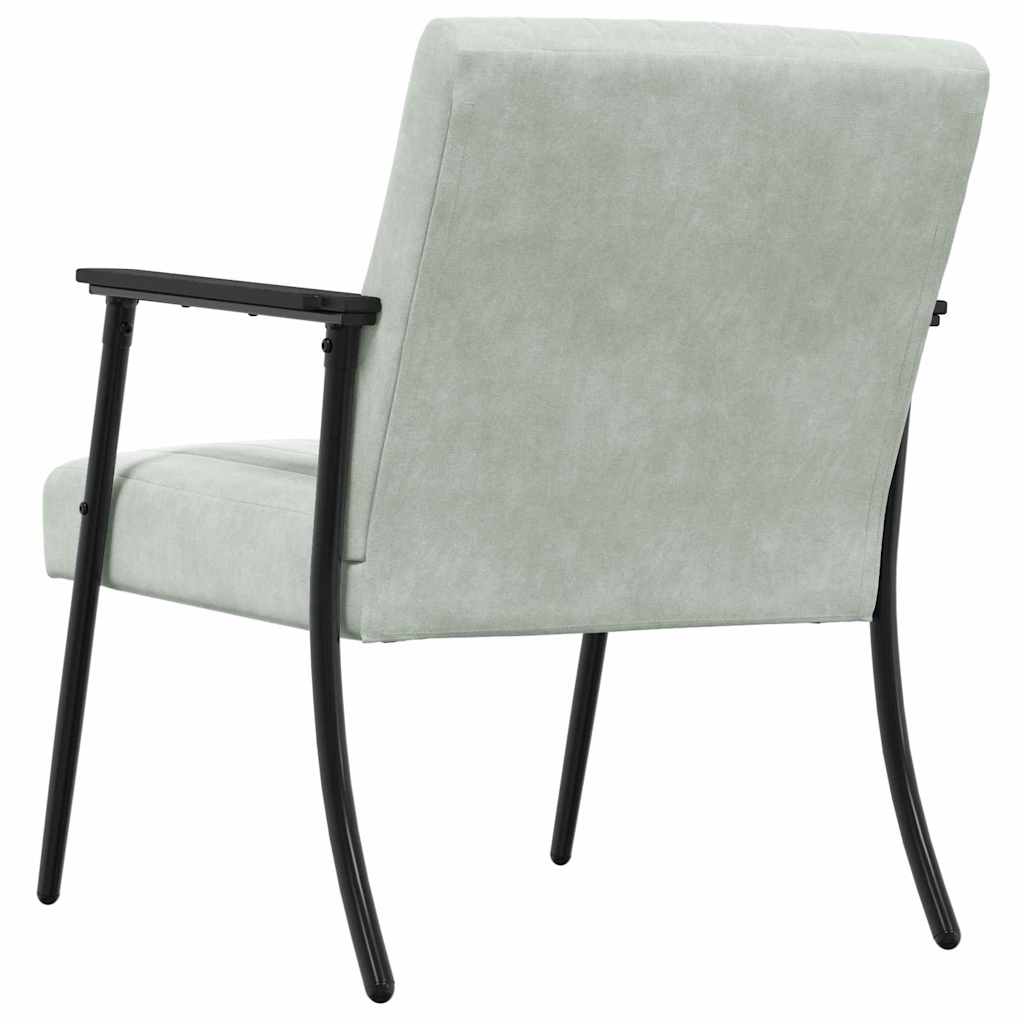 fotelja Svijetlo siva 59 x 75 x 78 cm Baršun