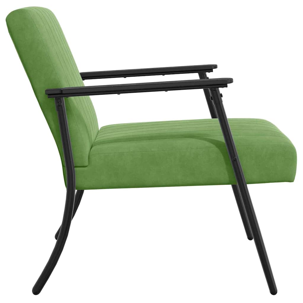 fotelja Svijetlo zelena 59 x 75 x 78 cm Baršun