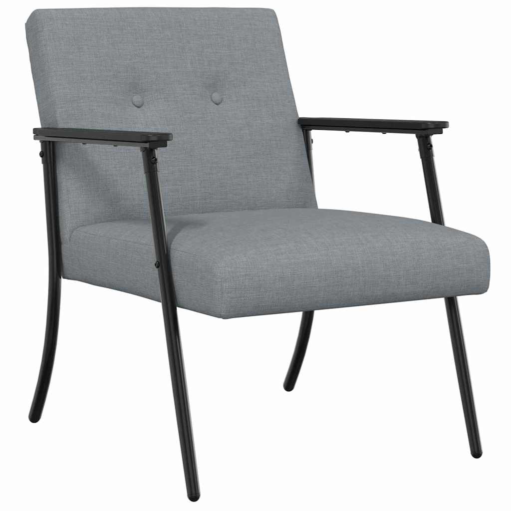 fotelja Svijetlo siva tkanina