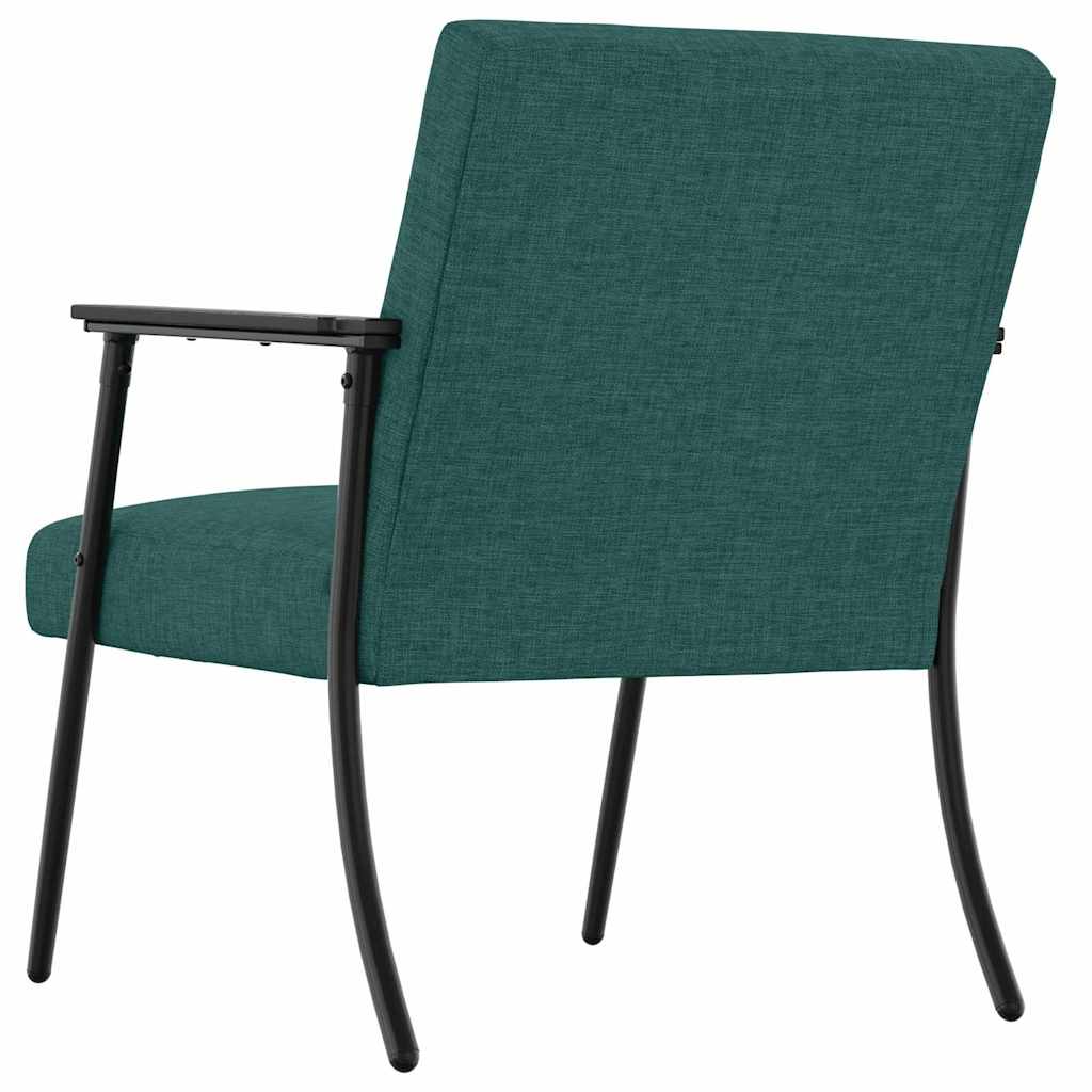 fotelja Tamnozelena tkanina