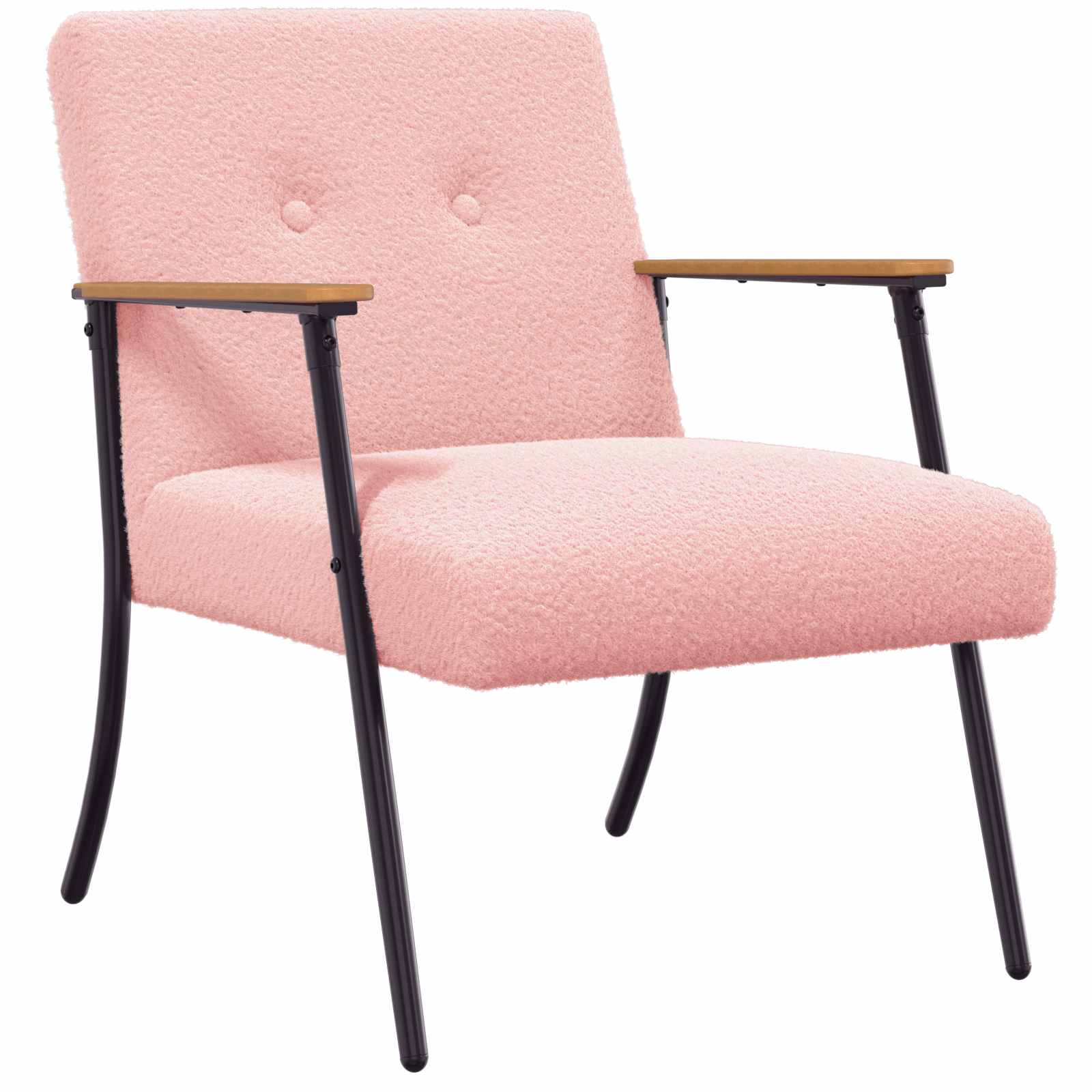 fotelja Ružičasta Tkanina s uvijenim učinkom