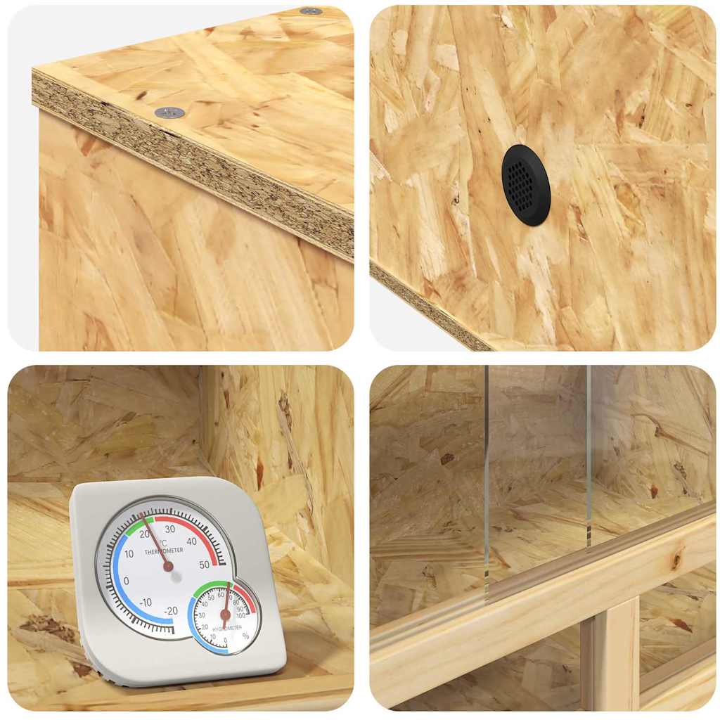 Terarij Smeđa 80 x 50 x 50 cm OSB