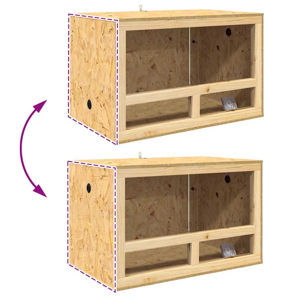 Terarij Smeđa 80 x 50 x 50 cm OSB
