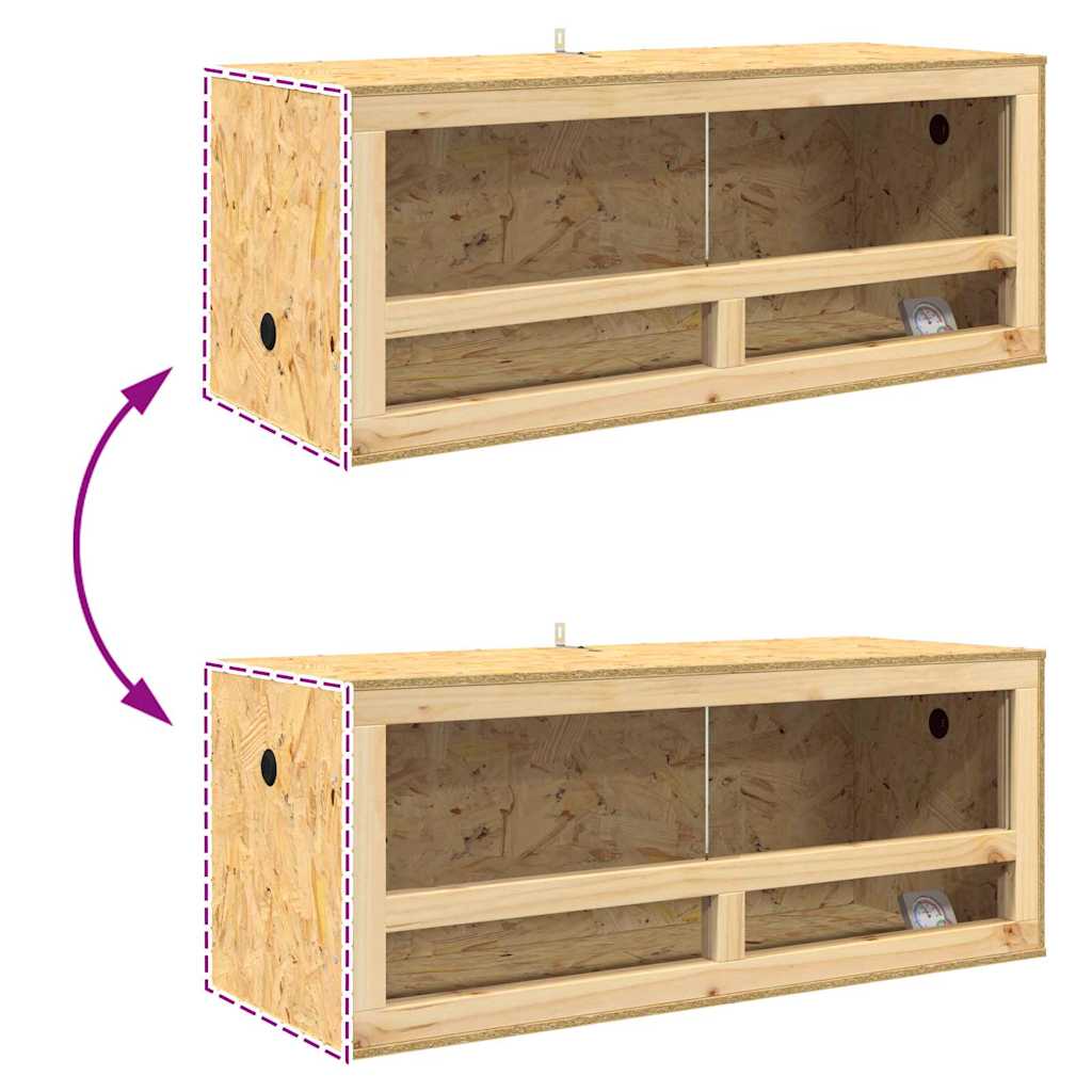 Terarij Smeđa 100 x 40 x 40 cm OSB