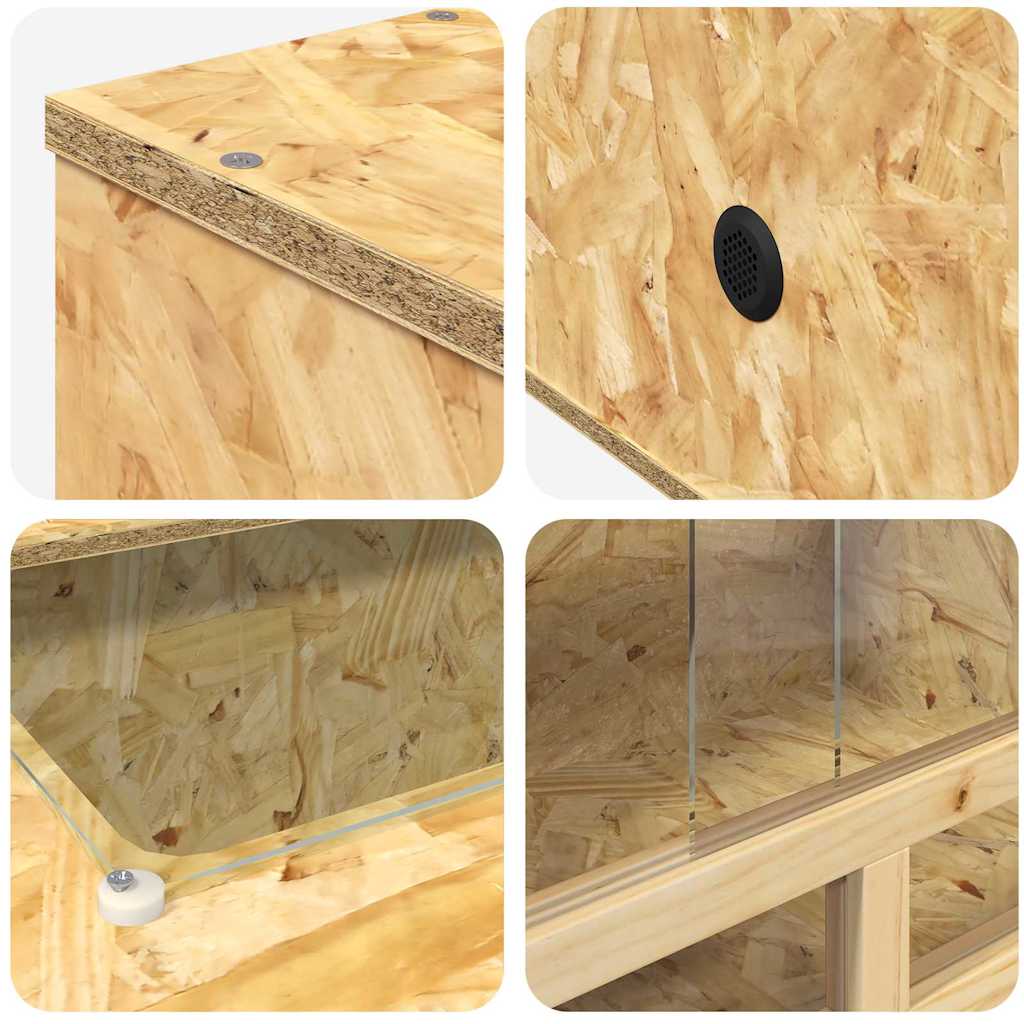 Terarij Smeđa 80 x 50 x 50 cm OSB