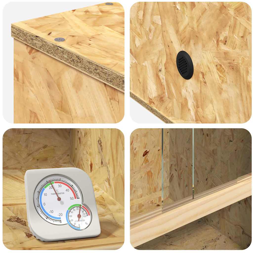 Terarij Smeđa 50 x 50 x 80 cm OSB