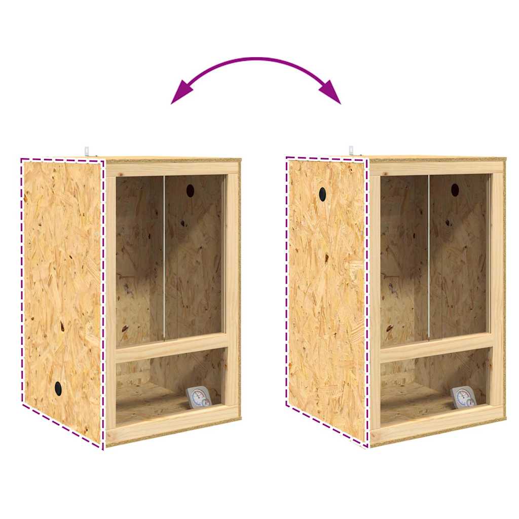 Terarij Smeđa 50 x 50 x 80 cm OSB