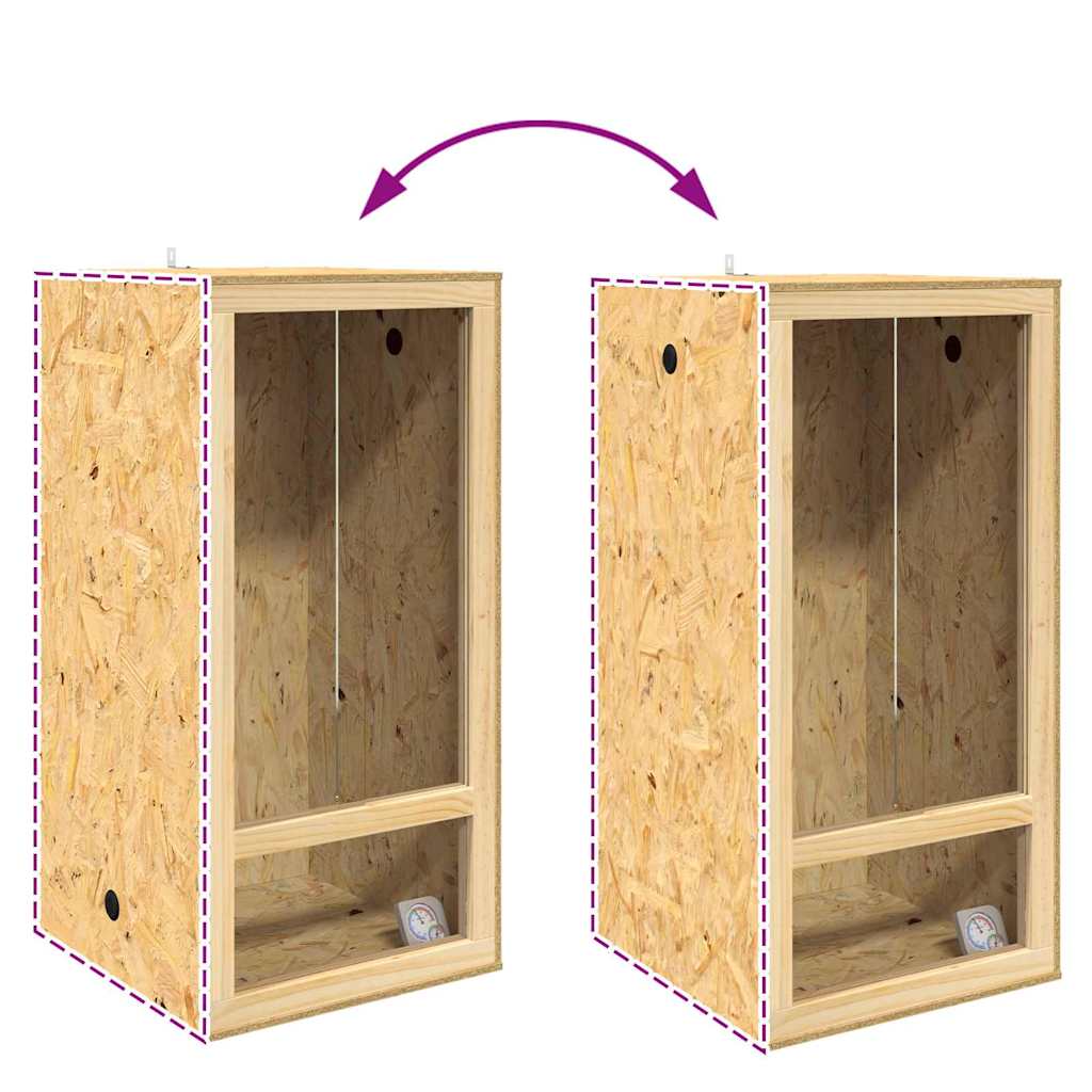 Terarij Smeđa 50 x 50 x 100 cm OSB